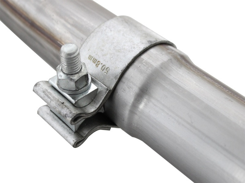 aFe Power Twisted Steel Y-Pipe Stainless Steel 2.5in 12-14 Jeep Wrangler V6 3.6L - 48-46208