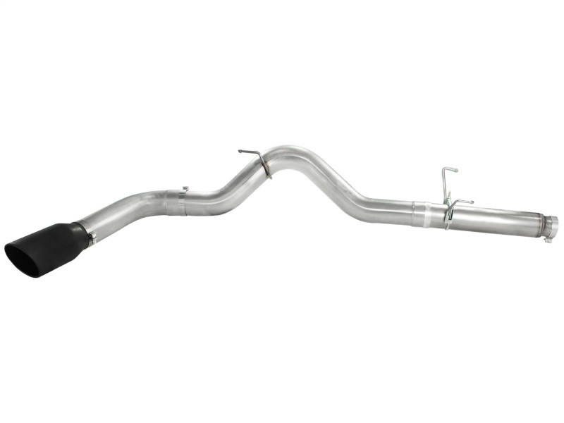 aFe Atlas Exhausts DPF-Back Aluminized Steel Exhaust Dodge Diesel Trucks 07.5-12 L6-6.7L Black Tip - 49-02016-B