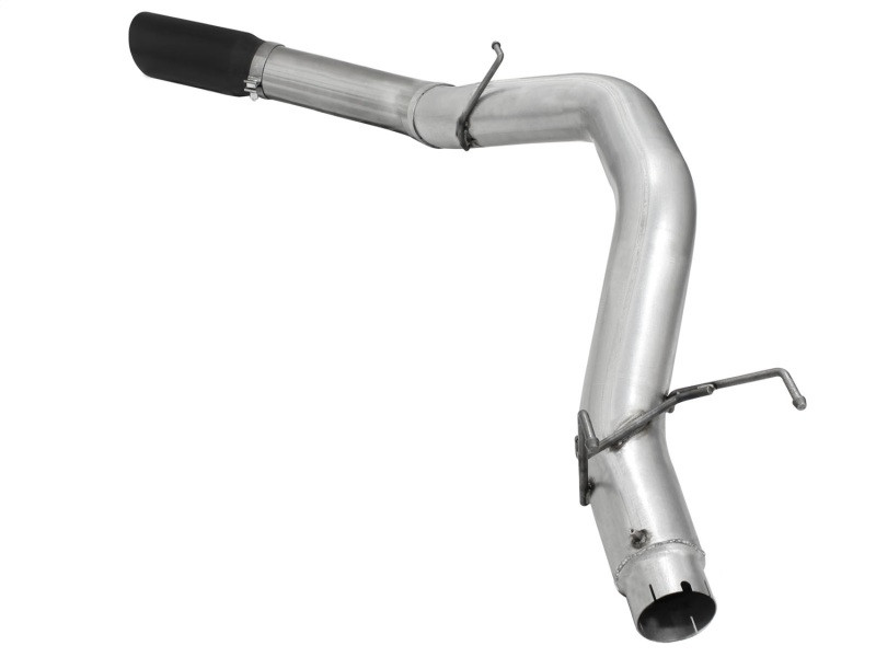 aFe Atlas 5in DPF-Back Aluminized Steel Exh Dodge RAM Diesel 13-14 L6-6.7L Mega Cab w/ Black Tip - 49-02039-B