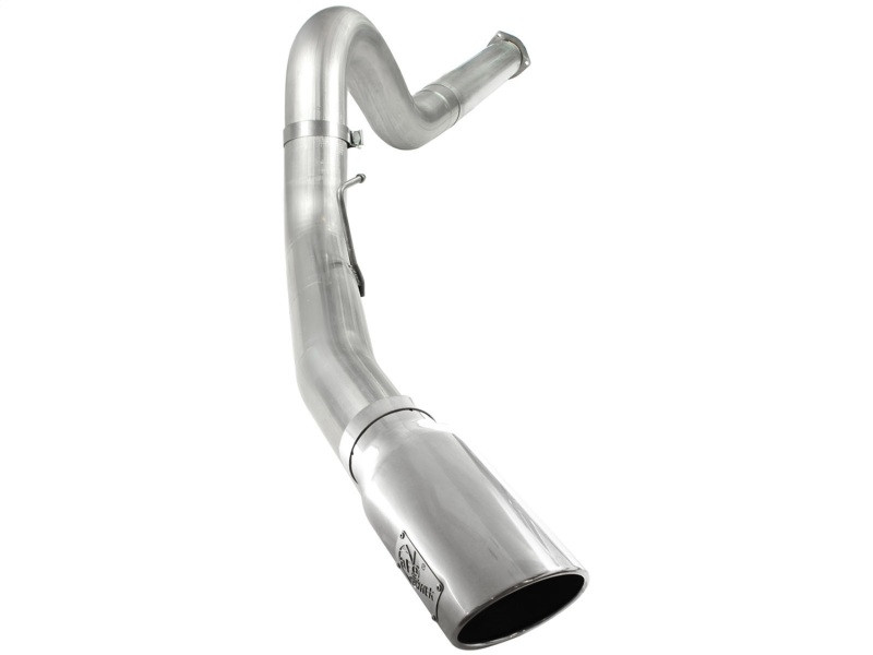 aFe Atlas 5in DPF-Back Aluminized Steel Exh Sys, Ford Diesel Trucks 11-14 v8-6.7L (td) Polished tip - 49-03055-P