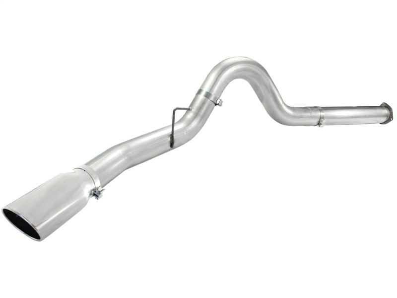 aFe Atlas 5in DPF-Back Aluminized Steel Exh Sys, Ford Diesel Trucks 11-14 v8-6.7L (td) Polished tip - 49-03055-P