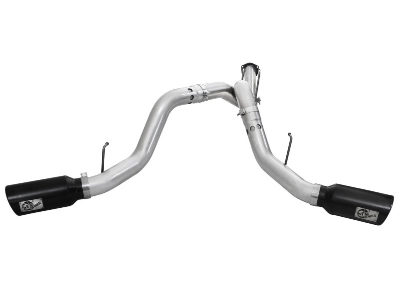 aFe Atlas Exhaust 4in DPF-Back Al Steel 11-14 Ford Diesel Trucks V8-6.7L (td) - 49-03065-B
