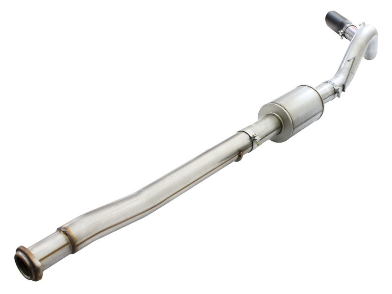 aFe Atlas Exhausts 4in Cat-Back Aluminized Steel Exhaust Sys 2015 Ford F-150 V6 3.5L (tt) Black Tip - 49-03069-B