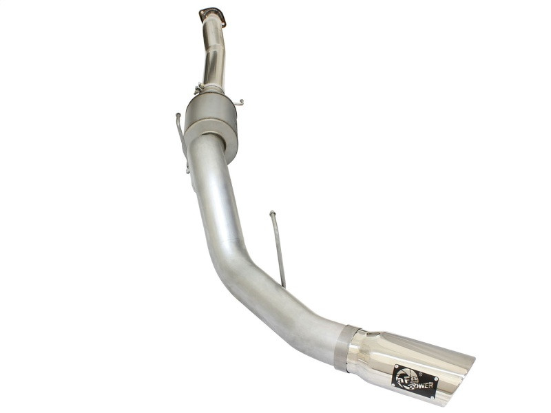 aFe Atlas Exhausts 4in Cat-Back Aluminized Steel Exhaust 2015 Ford F-150 V6 3.5L (tt) Polished Tip - 49-03069-P