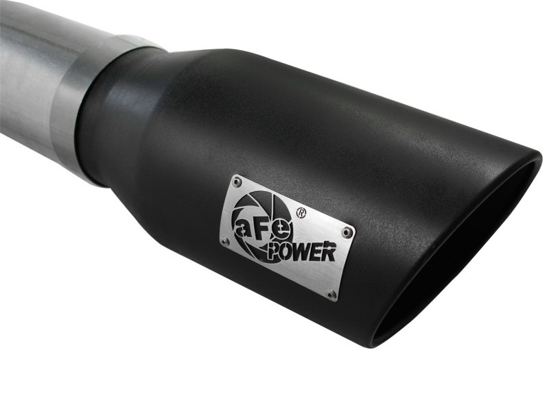 aFe Atlas Exhaust 5in DPF-Back Al Steel 07.5-10 GM Diesel Trucks V8-6.6L (td) LMM (Blk Tip) - 49-04040-B