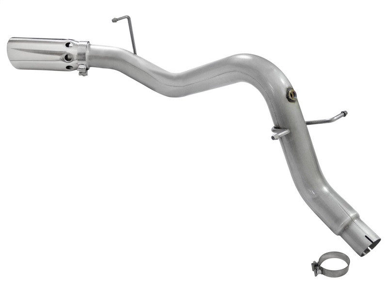 aFe LARGE BORE HD 3.5in DPF-Back Alum Exhaust w/Polished Tip 2016 GM Colorado/Canyon 2.8L (td) - 49-04064-P