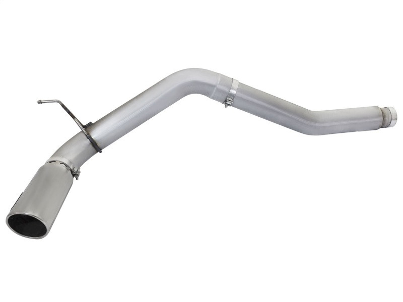 aFe Atlas Exhaust 5in DPF-Back Exhaust Aluminized Steel 2016 Nissan Titan XD V8-5.0L w/ Polished Tip - 49-06112-P