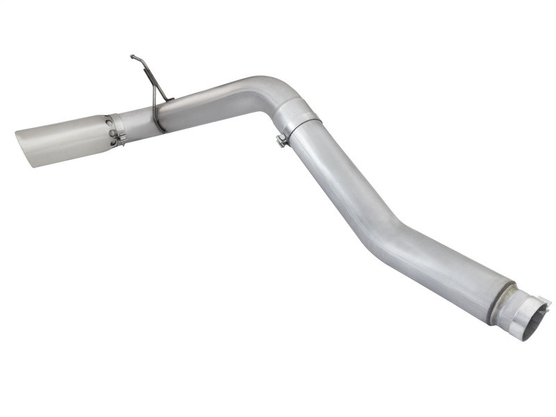 aFe Atlas Exhaust 5in DPF-Back Exhaust Aluminized Steel 2016 Nissan Titan XD V8-5.0L w/ Polished Tip - 49-06112-P
