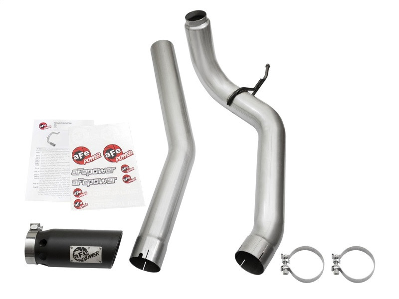 aFe ATLAS Exhaust 4in DPF-Back AL Nissan Titan XD 2016 V8-5.0L (td) - 49-06113-B
