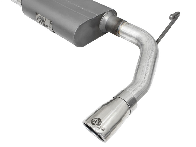 aFe Scorpion 2-1/2in Alum Steel Axle-Back Exhaust w/Polished Tip 07-18 Jeep Wrangler JK V6-3.6/3.8L - 49-08047-P