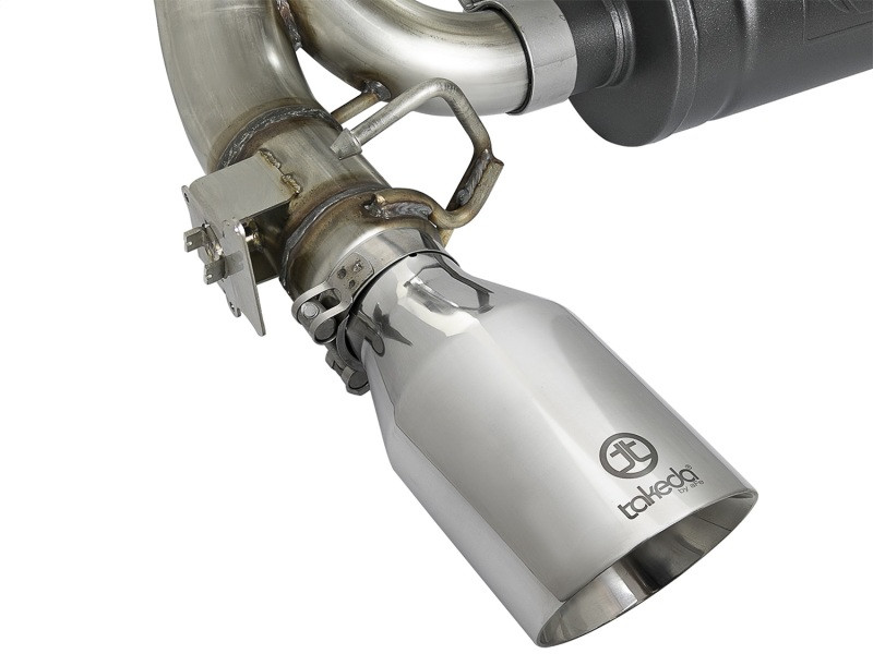 aFe Takeda 3in 304 SS Cat-Back Exhaust w/ Polished Tip 16-18 Ford Focus RS 2.3L (t) - 49-33103-P