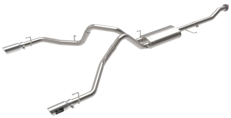 aFe Vulcan Series 3in 304SS Cat-Back w/ Polished Tips 15-20 Ford F-150 V6 2.7L/35L(tt) / V8 5.0L - 49-33130-P
