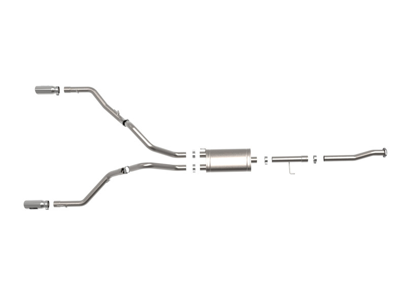 aFe Vulcan Series 3in 304SS Cat-Back w/ Polished Tips 15-20 Ford F-150 V6 2.7L/35L(tt) / V8 5.0L - 49-33130-P