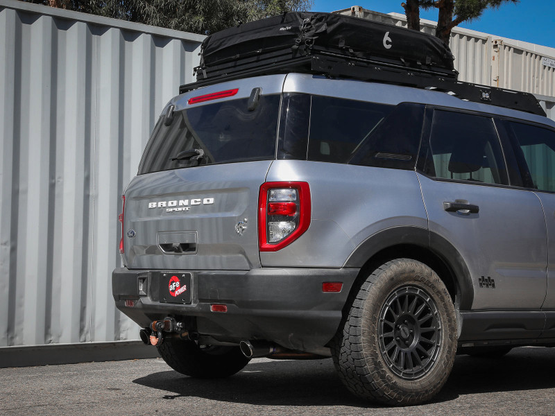 aFe Ford Bronco Sport 21-22 L3-1.5L (t)/L4-2.0L (t) Vulcan Cat-Back Exhaust System- Carbon Tips - 49-33142-C