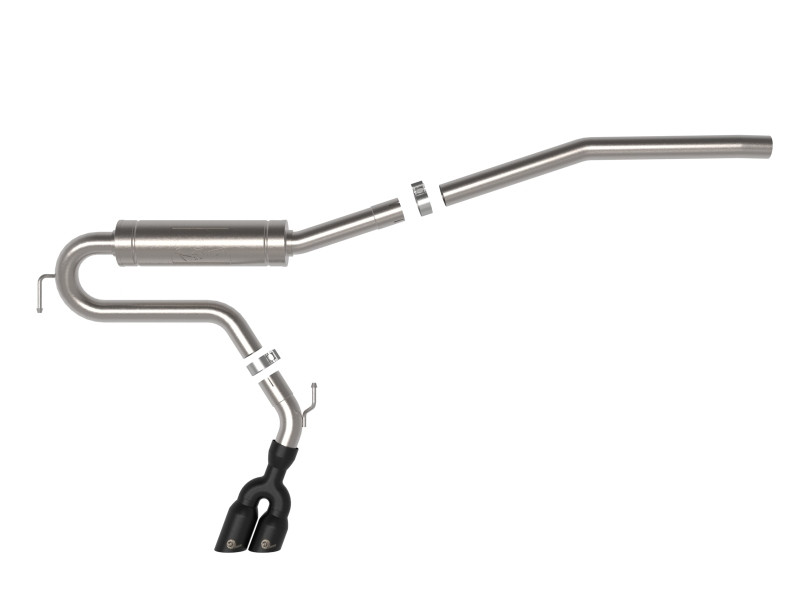 aFe Rebel Series 2.5in 409 SS Cat-Back Exhaust w/ Black Tip 2022 Ford Maverick - 49-33144-B