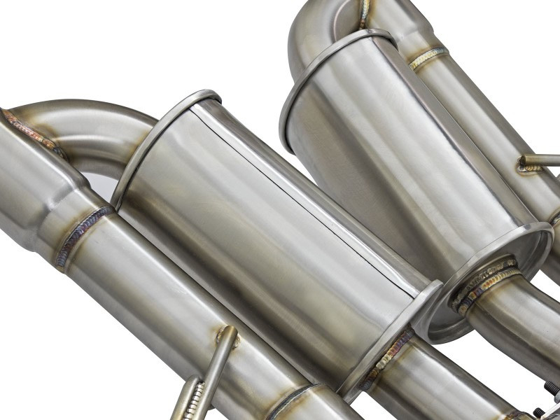 aFe MACH Force-Xp Axle-Back Exhaust System w/ Carbon Fiber Tips Chevrolet Corvette (C7) 14-19 6.2L - 49-34056-1C