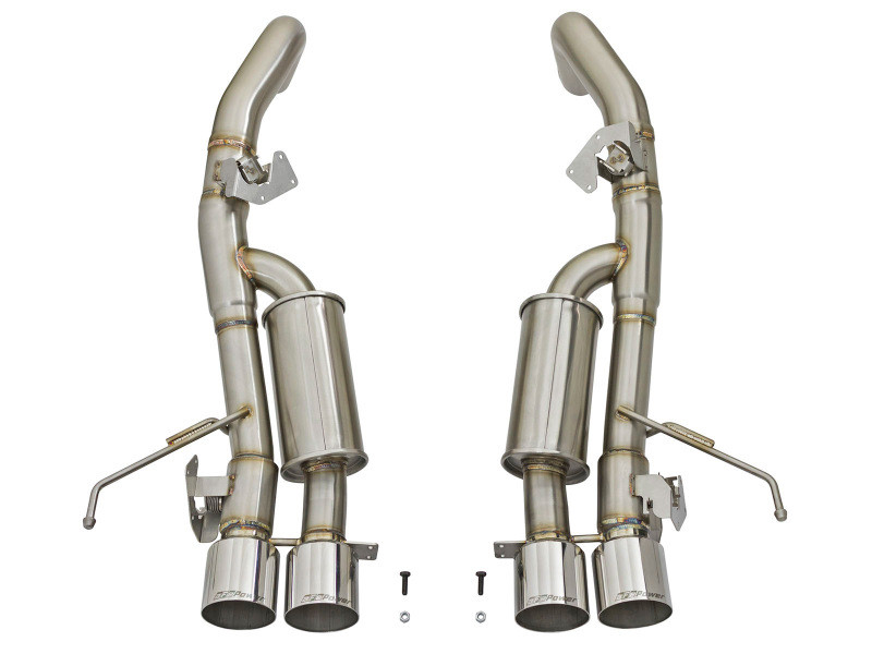 aFe MACHForce XP 3in-2 1/2in Axle Back 304SS Exhaust w/ Polished Tips 14-17 Chevy Corvette V8-6.2L - 49-34056-P