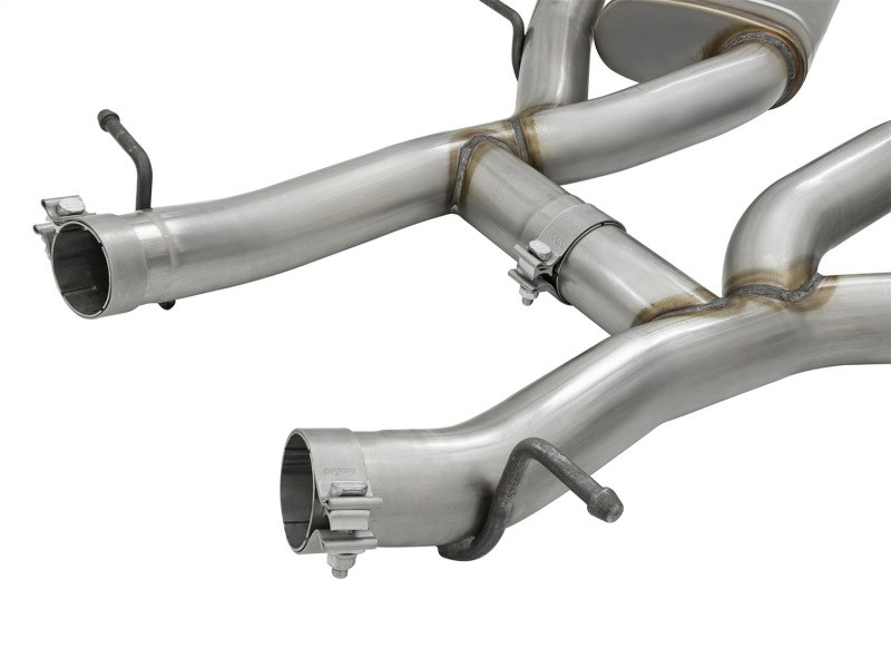 aFe MACHForce XP 3in 304 SS Axle-Back Exhaust Dual Exhaust (NPP) w/ Black Tips 16-17 Camaro SS V8 - 49-34068-B