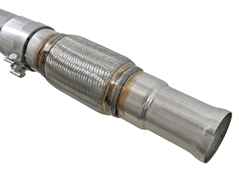 aFe Vulcan Series 4-3in 304SS Exhaust Cat-Back w/ Pol Tips 2019 GM Silverado/Sierra 1500 V8-6.2L - 49-34102-P