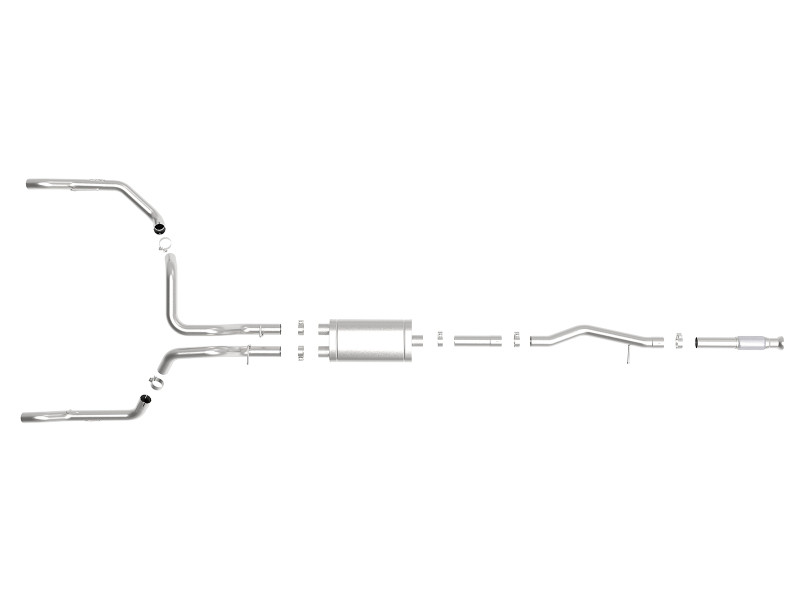 aFe Vulcan Series 3in 304SS Exhaust Cat-Back w/ OE Tips 2019 GM Silverado / Sierra 1500 V8-5.3L - 49-34103