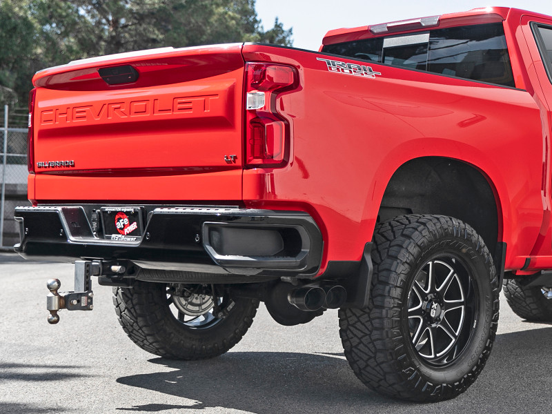 aFe Vulcan Series 3in 304SS Exhaust Cat-Back w/Blk Tip 2019 GM Silverado/Sierra 1500 V6-4.3L/V8-5.3L - 49-34106-B