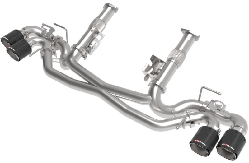 AFe MACH Force-Xp 304 Stainless Steel Cat-Back Exhaust Carbon 2020 Chevrolet Corvette C8 - 49-34124NM-C
