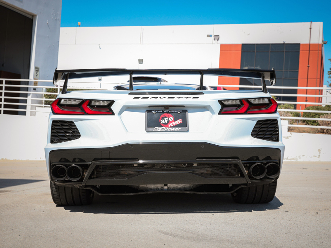 aFe MACH Force-Xp 2-1/2in 304SS Cat-Back 2020 Chevy Corvette (C8) 6.2L - Black Tip - 49-34127-B