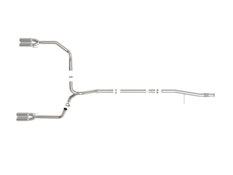 aFe Vulcan Series 3in 304SS DPF-Back 20-21 GM Trucks L6-3.0L (td) LM2 - Dual Polished Tip - 49-34130-P