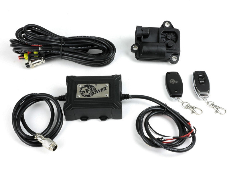 aFe Gemini XV 3in 304 SS Cat-Back Exhaust w/ Cutout 09-18 GM Trucks 4.3L/4.8L/5.3L w/ Black Tips - 49-34133-B