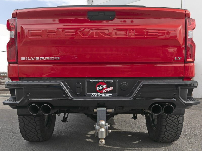 aFe 23-24 GM Trucks L6-3.0L (td) LZ0 Vulcan Series 3in 304 SS DPF-Back Exhaust System w/ Black Tip - 49-34146-B