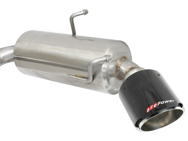 aFe Takeda Exhaust Axle-Back 13-15 Scion FRS / Subaru BRZ 304SS Carbon Fiber Dual Tips Exhaust - 49-36023-C