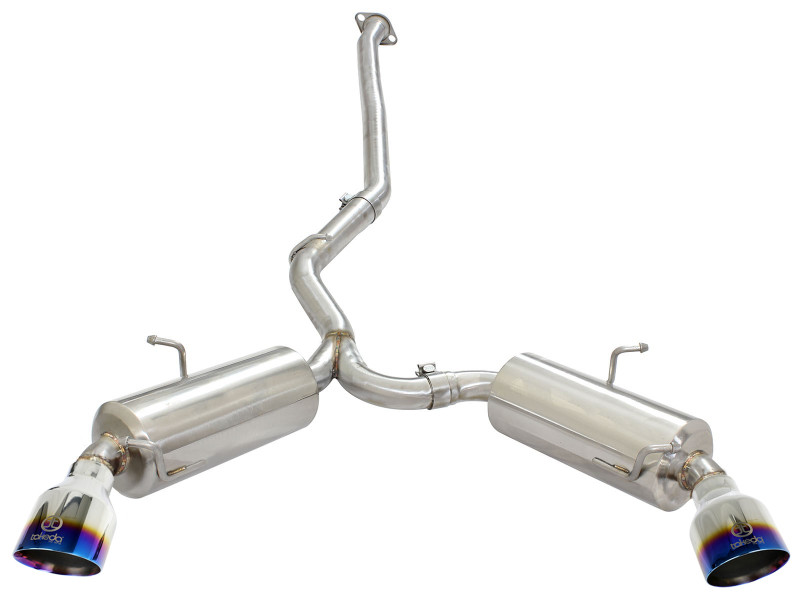 aFe Takeda Exhaust Axle-Back 13-15 Scion FRS / Subaru BRZ 304SS Blue Flame Dual Tips Exhaust - 49-36023-L