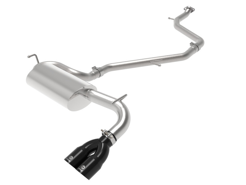 aFe Takeda 18-21 Toyota C-HR 2.0L 2.5in 304 Stainless Steel Cat-Back Exhaust w/ Black Tip - 49-36044-B