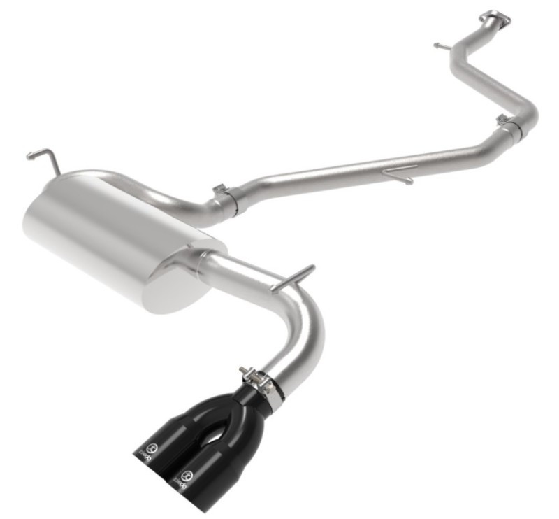 aFe Takeda 18-21 Toyota C-HR 2.0L 2.5in 304 Stainless Steel Cat-Back Exhaust w/ Black Tip - 49-36044-B