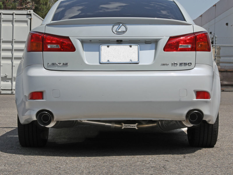 aFe POWER Takeda 06-13 Lexus IS250/IS350 SS Axle-Back Exhaust w/ Black Tips - 49-36055-B