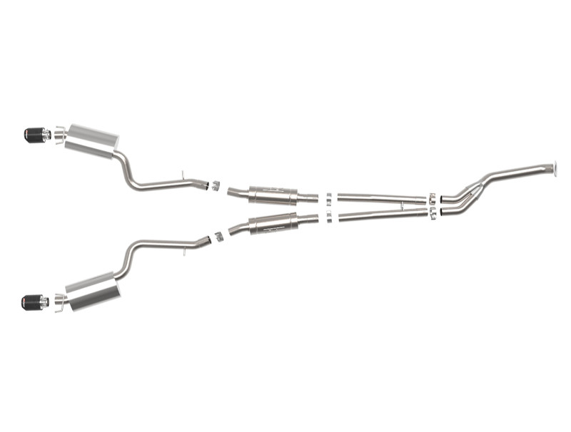 aFe POWER Takeda 16-17 Lexus IS200t L4-2.0L (t) 2.5in-3in 304 SS CB Exhaust - Carbon Fiber - 49-36059-C