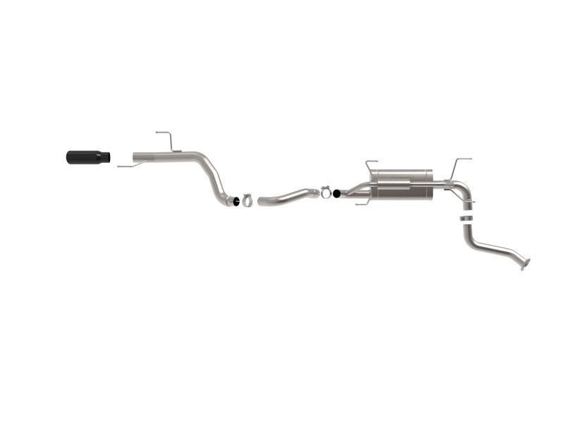 aFe 2025 Toyota 4-Runner 2.5in to 3in SS-304 Cat-Back Exhaust w/ Black Tip - 49-36080-B