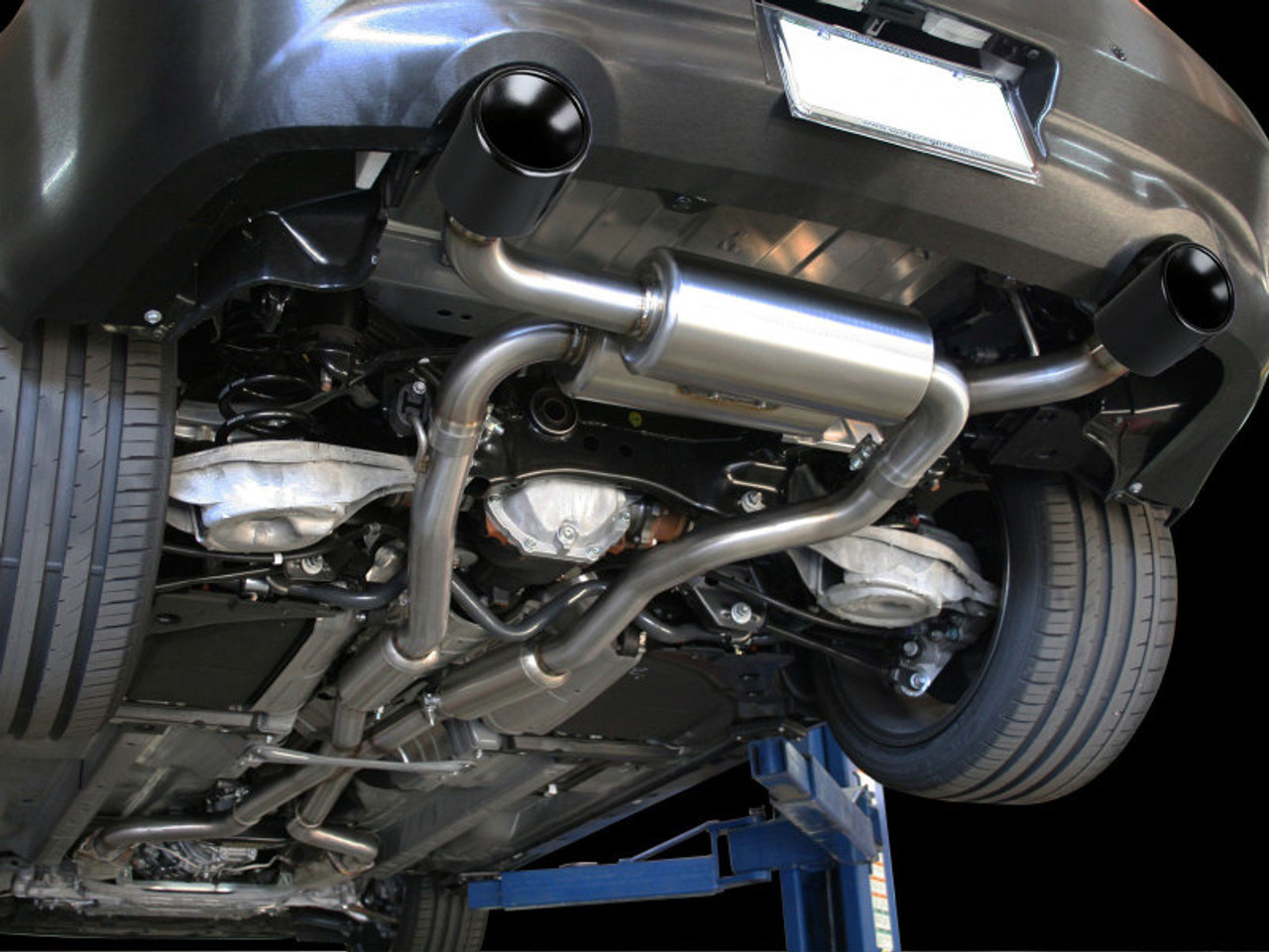 aFe Takeda 2-1/2 in 304 SS Cat-Back Exhaust System Infiniti G37 08-13/Q60 14-15 V6-3.7 w/ Black Tips - 49-36103-B