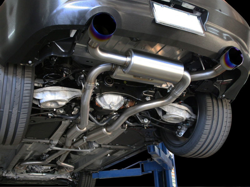 aFe Takeda 2-1/2in 304SS Cat-Back Exhaust Infiniti G37 08-13/Q60 14-15 V6-3.7 w/ Blue Flame Tips - 49-36103-L