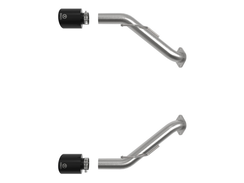 aFe Nissan Z 23-23 V6-3.0L Takeda 2-1/2in 304 SS Axle-Back Exhaust System w/ Black Tips - 49-36137-B