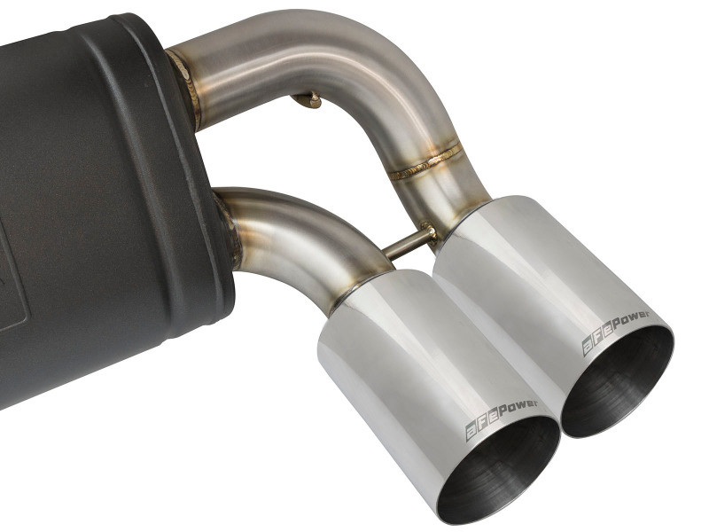 aFe 16-18 BMW M2 L6-3.0L MACH Force-Xp 3in to 2.5in 304 SS Cat-Back Exhaust System-Quad Polish Tips - 49-36330-1P