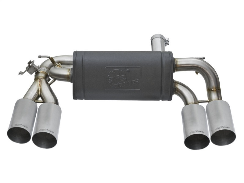 aFe MACHForce XP 3in - 2 1/2in Axle Back 304SS Exhaust w/ Polished Tips 16-17 BMW M2 (f87) - 49-36333-P