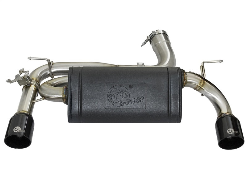 aFe MACHForce XP 16-17 BMW 340i/iX 440i/iX L6-3.0L (t) SS Axle-Back Exhaust w/Black Tip - 49-36335-B