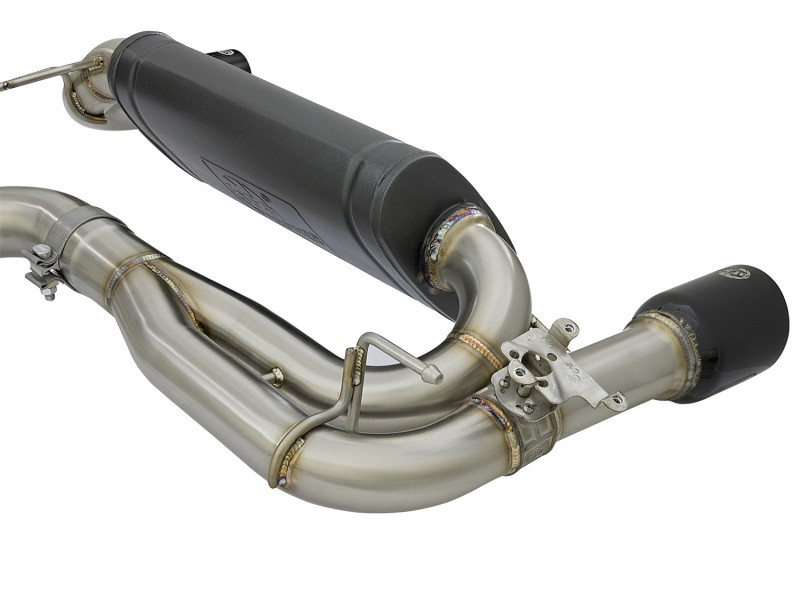 aFe MACHForce XP 16-17 BMW 340i/iX 440i/iX L6-3.0L (t) SS Axle-Back Exhaust w/Black Tip - 49-36335-B