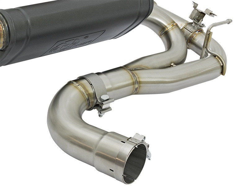 aFe MACHForce XP 16-17 BMW 340i/iX 440i/iX L6-3.0L (t) SS Axle-Back Exhaust w/Black Tip - 49-36335-B