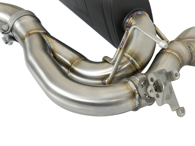aFe MACH Force-Xp 2-1/2in SS Axle Back Exhaust w/Polished Tips 15+ BMW M3/M4 (F80/F82) L6 3.0L (tt) - 49-36338-P