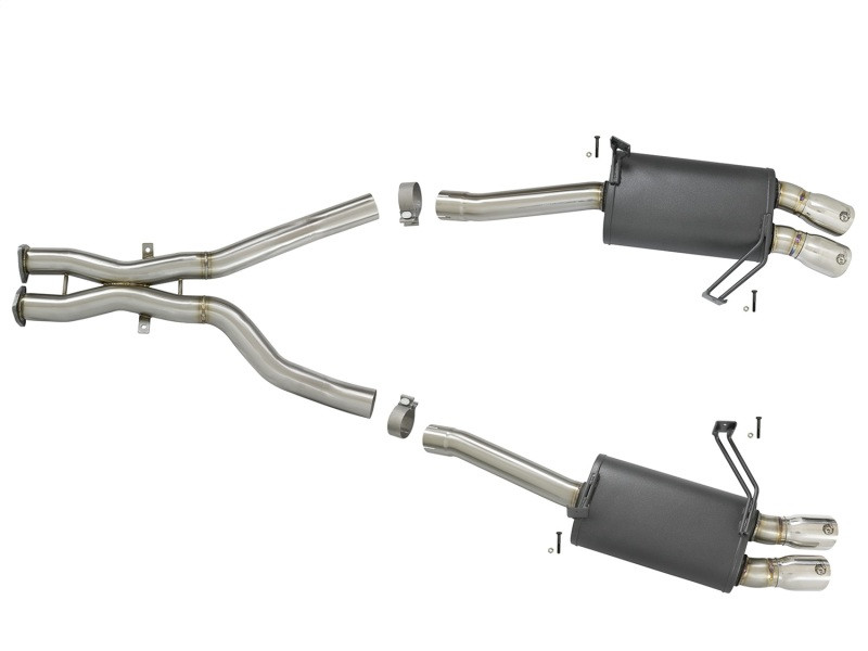 aFe MACH Force-Xp 2-1/2in 304 SS Cat-Back Exhaust w/Polished Tips 05-08 BMW Z4 M Coupe (E86) L6 3.2L - 49-36339-P