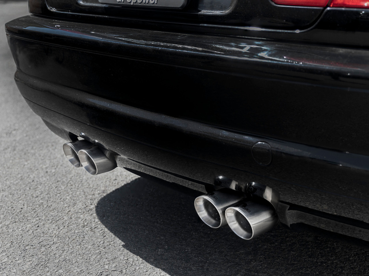 aFe MACH Force-Xp 2.5in 304 SS Cat-Back Exhaust w/ Polished Tips 01-06 BMW M3 - 49-36344-P
