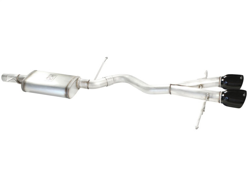 aFe MACHForce XP Exhaust 304SS Cat-Back w/ BlackTips 2008 VW Golf R32 V5 3.2L - 49-36408-B