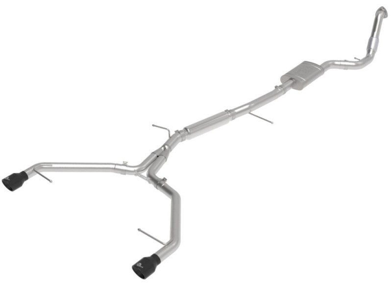 aFe 17-19 Audi A4 (B9) MACH Force-Xp 3in to 2.5in 304 SS Cat-Back Exhaust System-Dual SS Tips - 49-36420-B